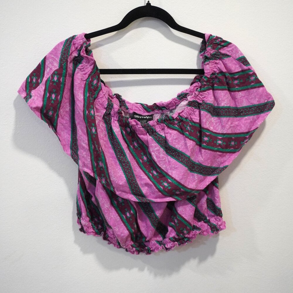 Wrangler Retro Pink Aztec Crop Top
